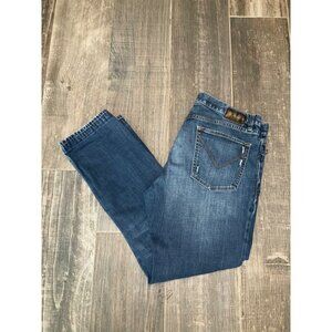John Varvatos USA Mens Distressed Straight-Leg Jeans size 36